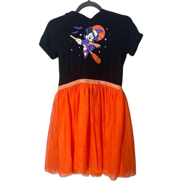 Disney Minnie Mouse Black & Orange Halloween Dress size - Picture 1 of 9